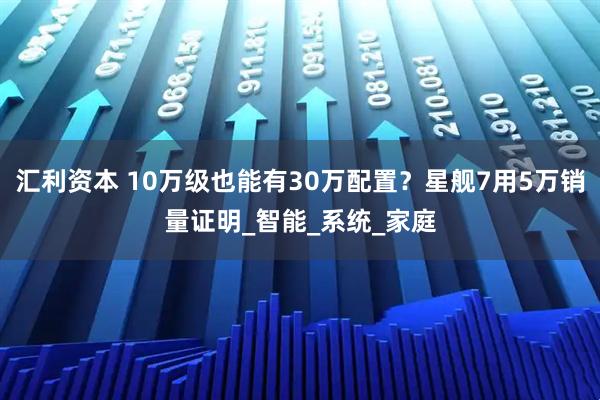 汇利资本 10万级也能有30万配置？星舰7用5万销量证明_智能_系统_家庭