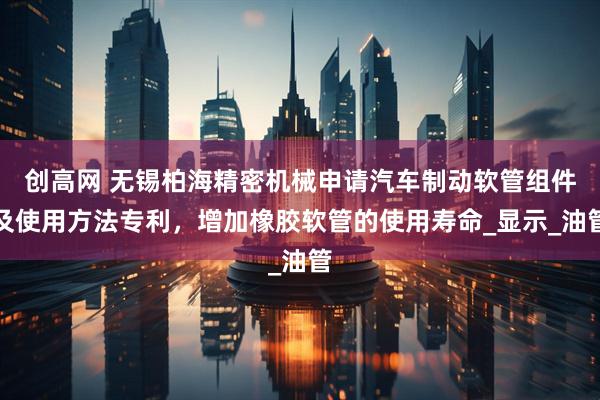 创高网 无锡柏海精密机械申请汽车制动软管组件及使用方法专利，增加橡胶软管的使用寿命_显示_油管