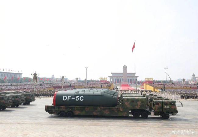 全时戒备、有效威慑！中国驻日使馆向网友介绍东风-5C 以武止戈维护秩序