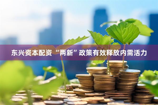东兴资本配资 “两新”政策有效释放内需活力